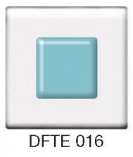 Фьюзинг квадрат DFTE 016 прозрачно-голубого цвета, 4 см