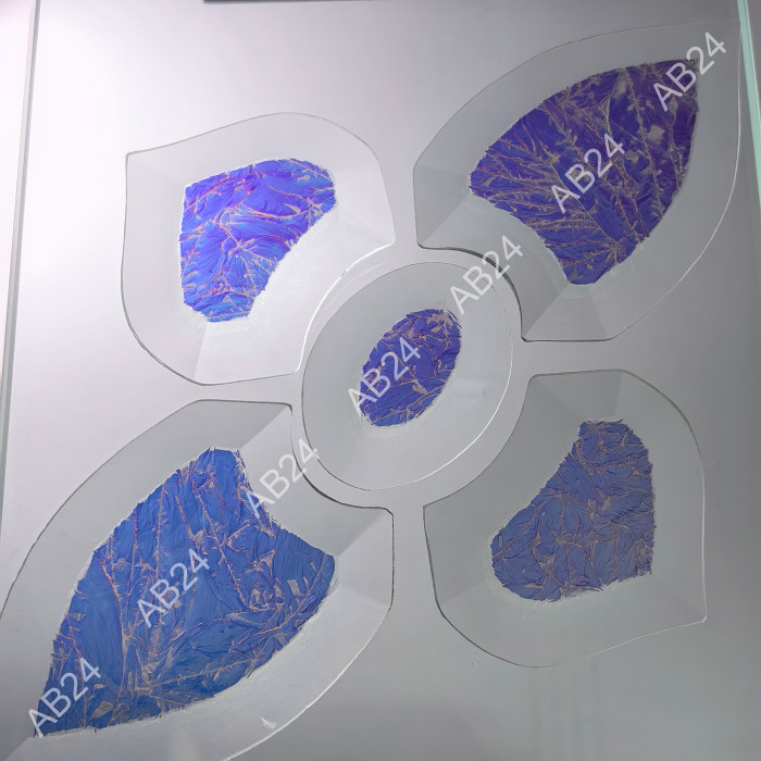 Бевелс AV42 дихроичный (5 элементов) 160 х 260 мм, синий мороз