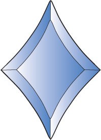 Бевелс AV213 звезда синяя 80 х 112 мм