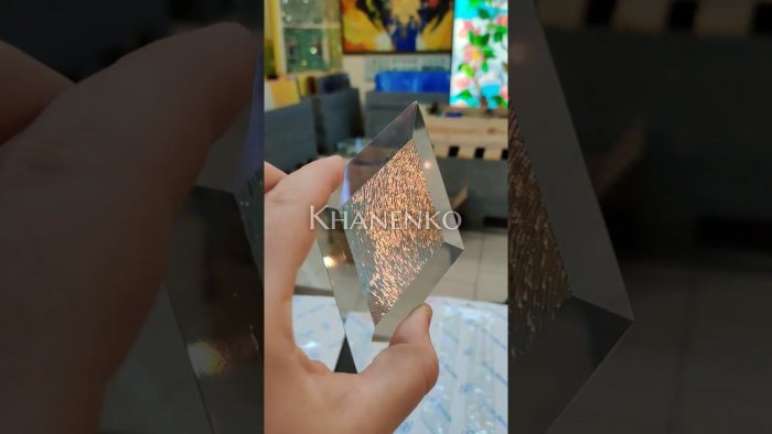 Бевелс AV302 дихроичный круг, 37 мм, синяя шиншилла