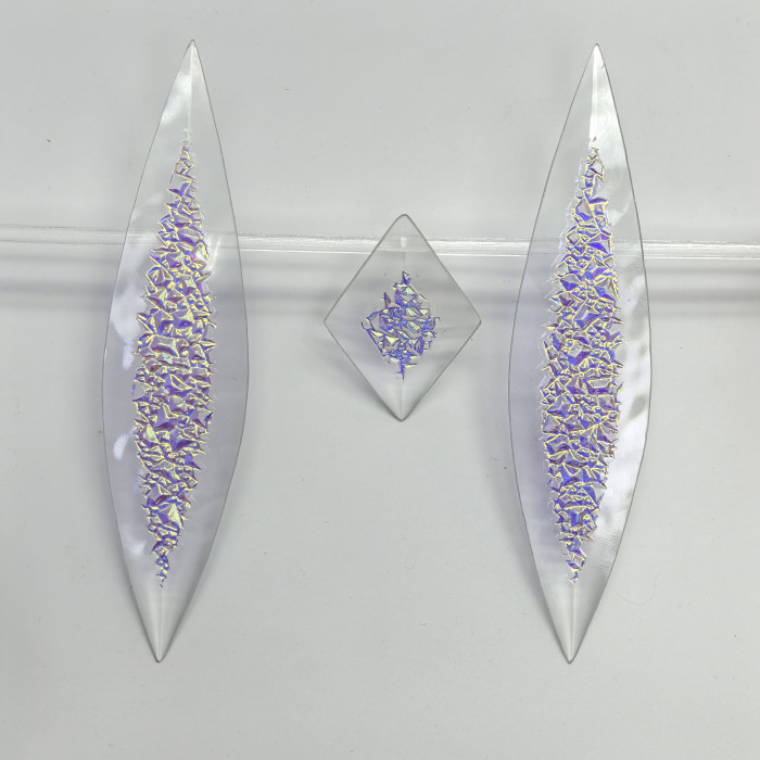 Бевелс AV305 дихроичный (3 элемента) 43 х 394 мм, бриллиант