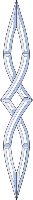 Бевелс AV303 (10 элементов) 114 х 700 мм