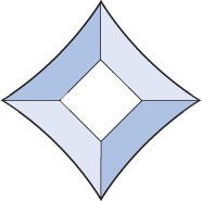 Бевелс AV45А звезда 70 х 70 мм