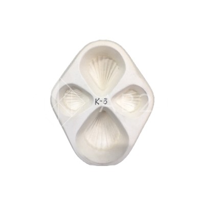 Форма для фьюзинга Ракушка четырехместная (бижутерия) ВМ-К-03