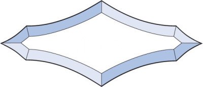 Бевелс AV46 дизайнерский 235 х 100 мм