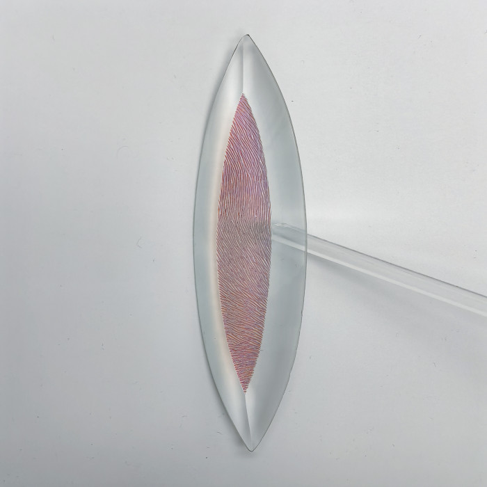 Бевелс AV107 дихроичный 42 х 142 мм, красная шиншилла