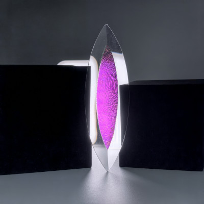 Бевелс AV107 дихроичный 42 х 142 мм, красная шиншилла