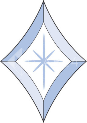 Бевелс AV307 звезда 136 х 190 мм