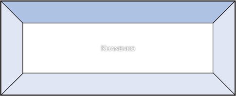Бевелс AV22 прямоугольник 51 х 127 мм