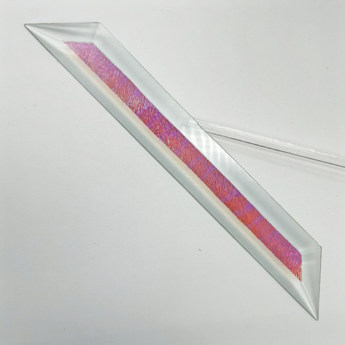 Бевелс AV121 дихроичный 36 х 267 мм красная шиншилла