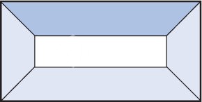 Бевелс AV221 прямоугольник 38 х 76 мм