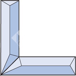 Бевелс AV31 угловой 102 х 102 х 25 мм