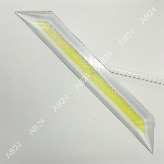 Бевелс AV121 дихроичный 36 х 267 мм желтая шиншилла