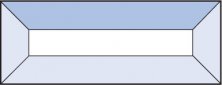 Бевелс AV222 прямоугольник 38 х 101 мм