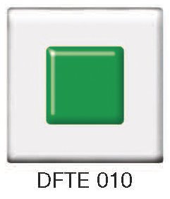 Фьюзинг квадрат DFTE 010 прозрачно-изумрудного цвета, 4 см