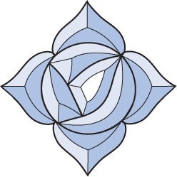 Бевелс AV54 фрамужный (8 элементов) 144 х 144 мм