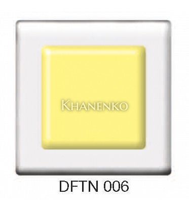 Фьюзинг квадрат DFTN 006 прозрачного светло-желтого цвета, 6 см