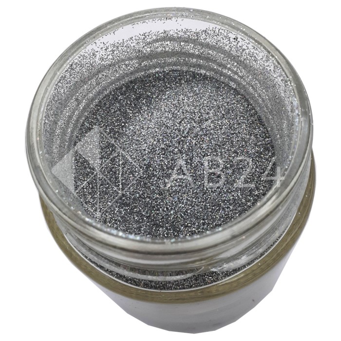 Блестки (глиттер) серебро голографическое 100 г