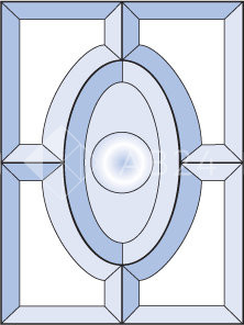 Бевелс AV143 дверной (5 элементов) 150 х 200 мм