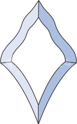 Бевелс AV317 дизайнерский 90 х 145 мм