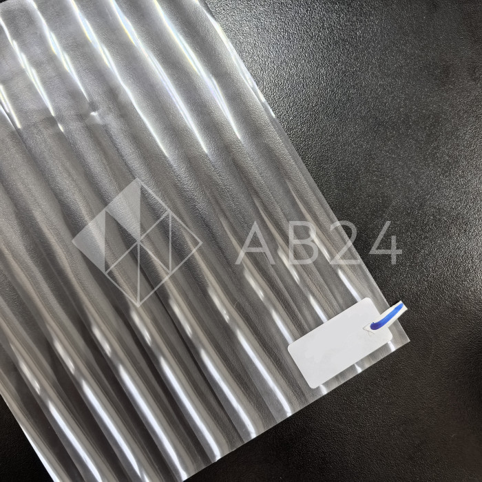 Декоративная пленка MORU прозрачная 152х300 см, шаг 12 мм