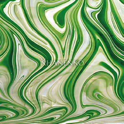 Витражное стекло Spectrum BR/602-6 Emerald/White/Clear