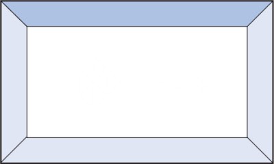Бевелс AV23 прямоугольник 76 х 127 мм