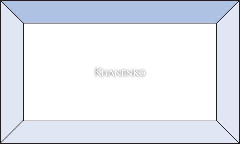 Бевелс AV23 прямоугольник 76 х 127 мм