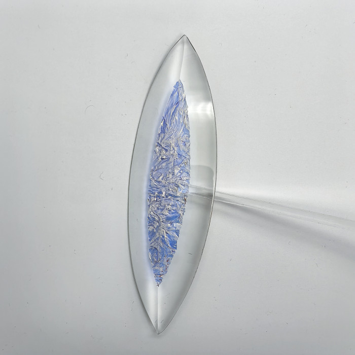 Бевелс AV107 дихроичный 42 х 142 мм, синий мороз