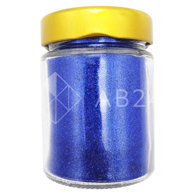 Блестки (глиттер) синие 100 г