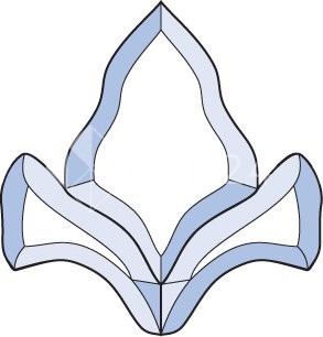 Бевелс AV60 фрамужный (3 элемента) 171 х 178 мм