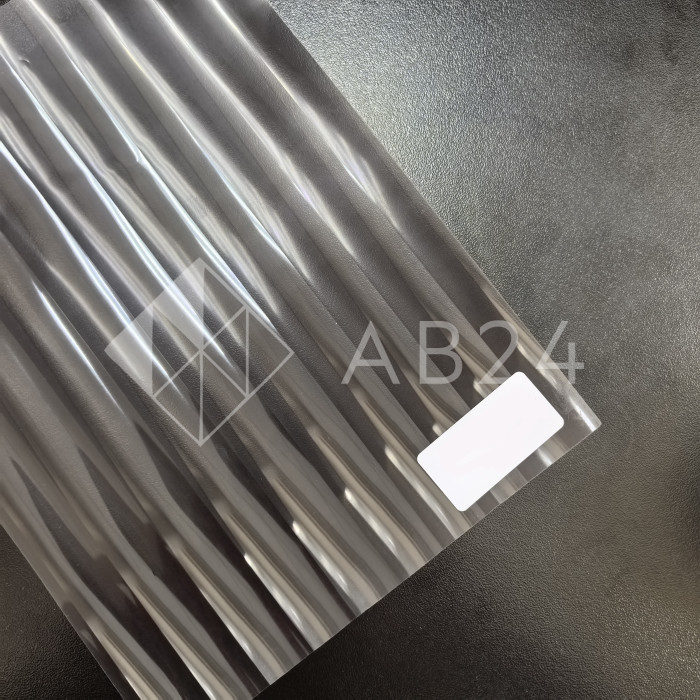 Декоративная пленка MORU графит прозрачный 152х300 см, шаг 12 мм