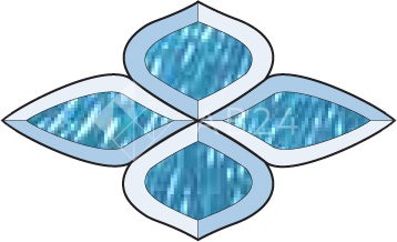 Бевелс AV147 (4 элемента) 195 х 118 мм