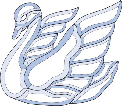 Бевелс AV231 Лебедь (20 элементов) 379 х 326 мм