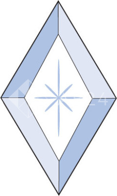 Бевелс AV61 ромб 76 х 127 мм