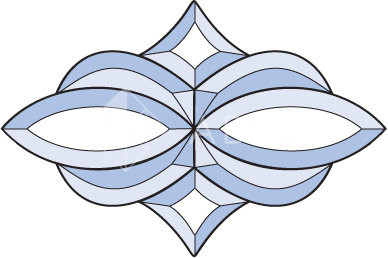 Бевелс AV62 фрамужный (8 элементов) 226 х 150 мм