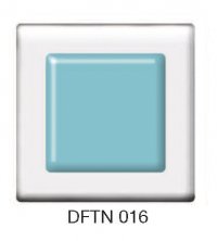 Фьюзинг квадрат DFTN 016 прозрачного темно-голубого цвета, 6 см