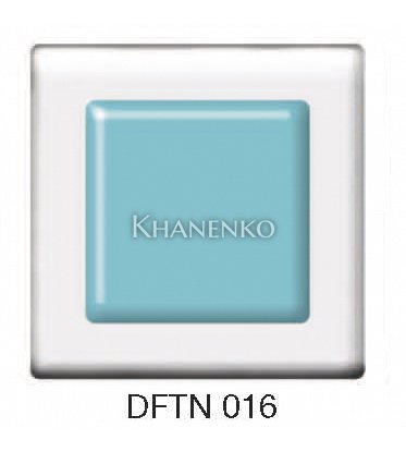 Фьюзинг квадрат DFTN 016 прозрачного темно-голубого цвета, 6 см