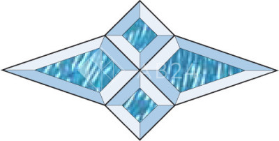 Бевелс AV148A (4 элемента) 285 х 144 мм