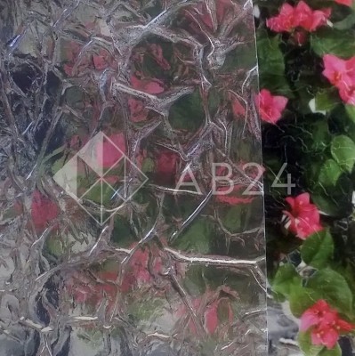 Декоративная витражная пленка 001 Clear Krinkle