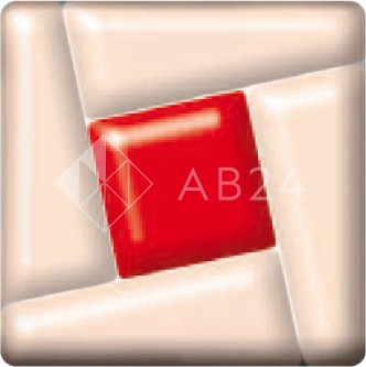 Фьюзинг квадрат DFTC 001 розово-красного цвета, 4 см