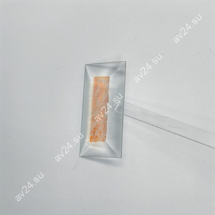 Бевелс AV221 дихроичный прямоугольник 76 х 38 мм красный мороз