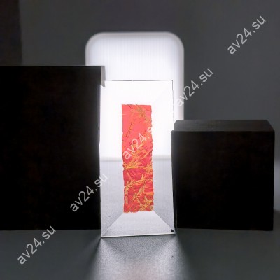 Бевелс AV221 дихроичный прямоугольник 76 х 38 мм красный мороз