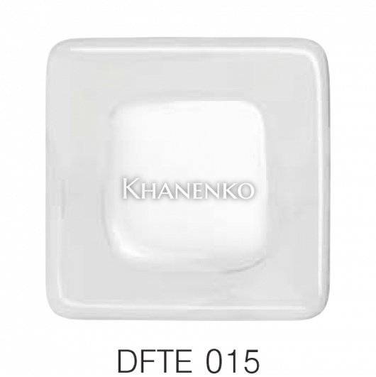 Фьюзинг квадрат DFTE 015 прозрачно-белого цвета, 4 см
