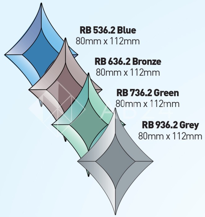 Бевелс VB 636.2/ RB 636.2 звезда бронзового цвета 80 х 112 мм