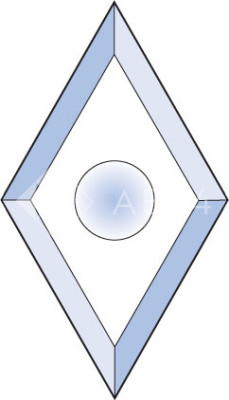 Бевелс AV151 ромб 75 х 127 мм