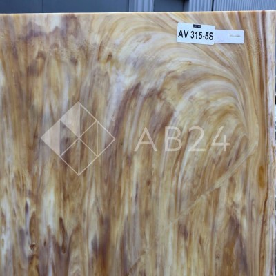 Стекло витражное AV 315-5S, целый лист - 78 х 96 cм.