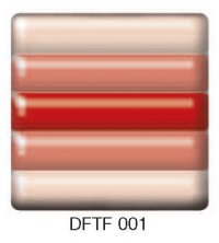 Фьюзинг квадрат DFTF 001 красно-розового цвета, 6 см