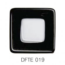 Фьюзинг квадрат DFTE 019 черно-белого цвета, 4 см