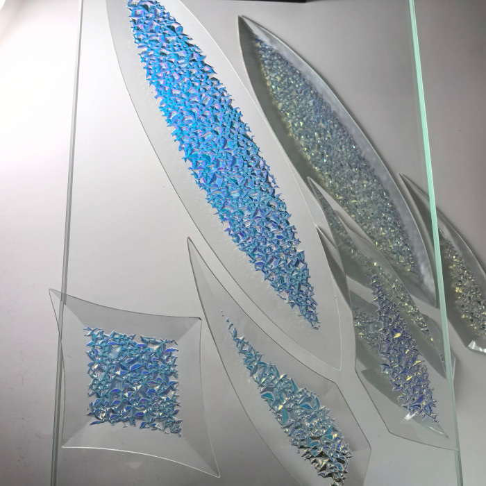 Бевелс AV166 дихроичный (7 элементов) 112 х 645 мм бриллиант